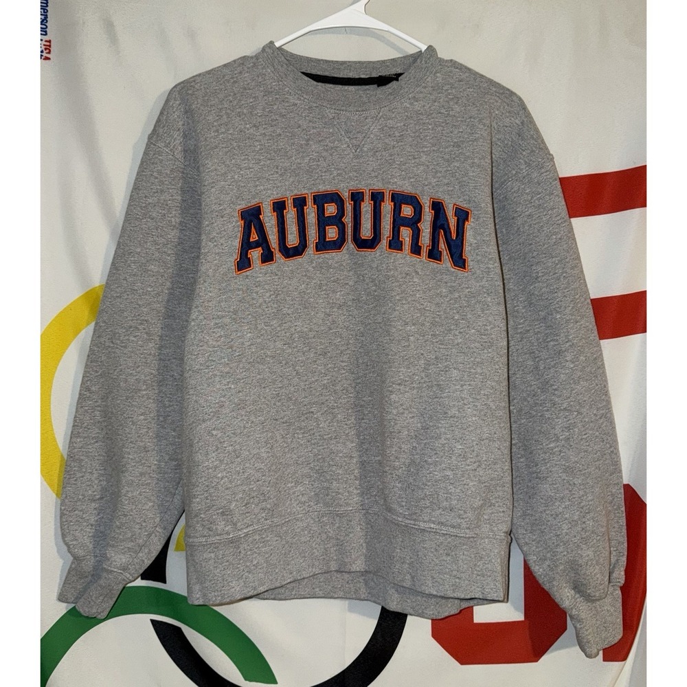 Gear Auburn Tigers Sweatshirt Medium Gray Crewneck Football